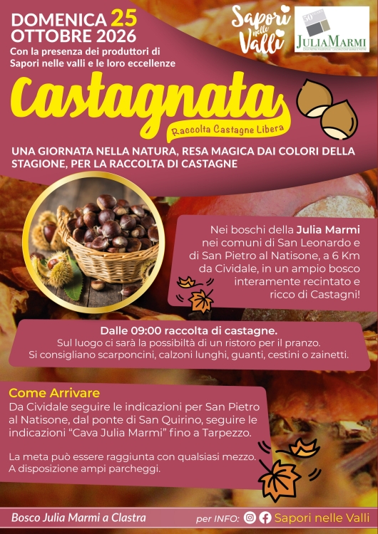 Castagnata nei Boschi della Julia Marmi - 2026